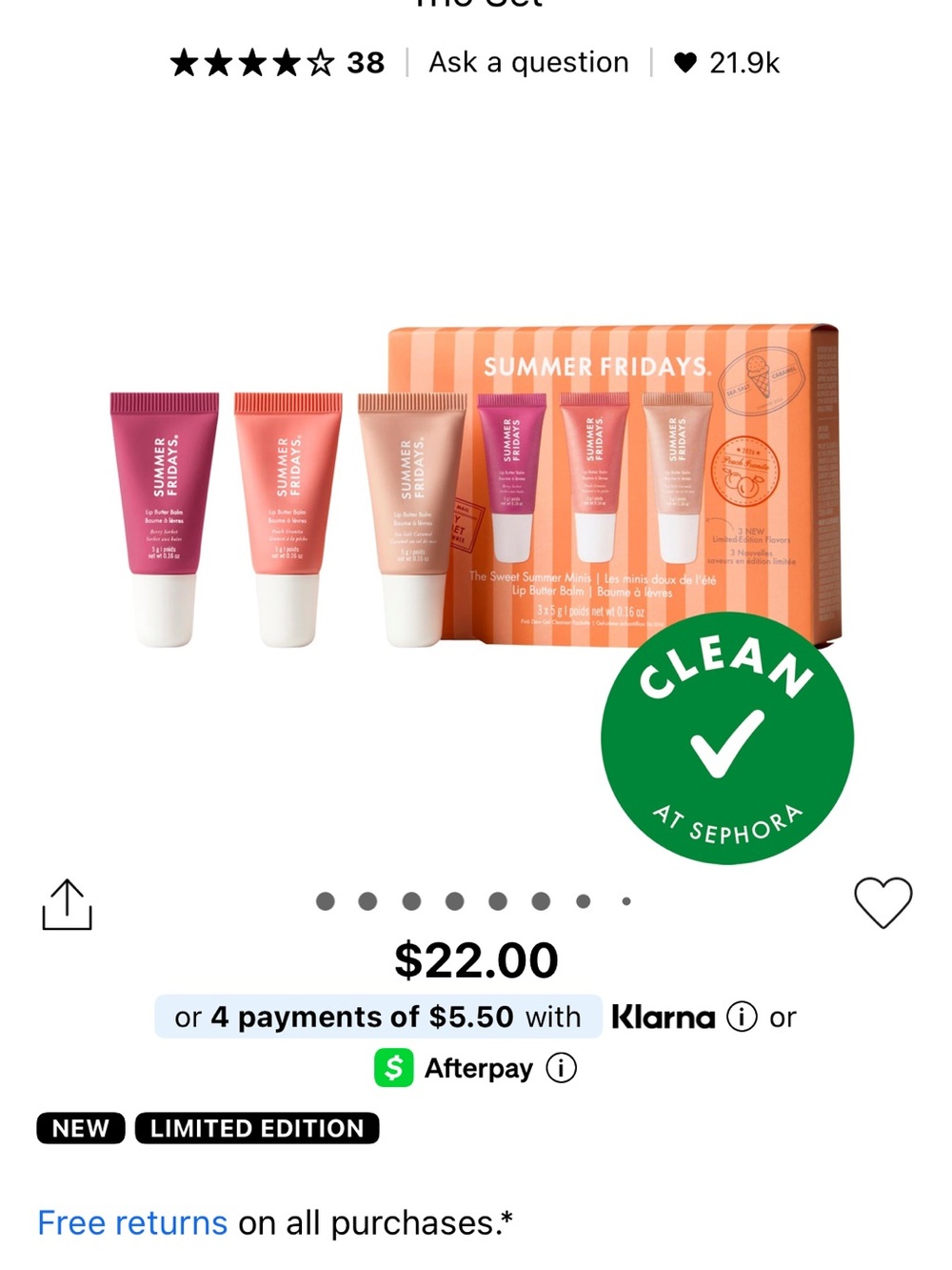 Summer Fridays mini lip set - Picture 3 of 3